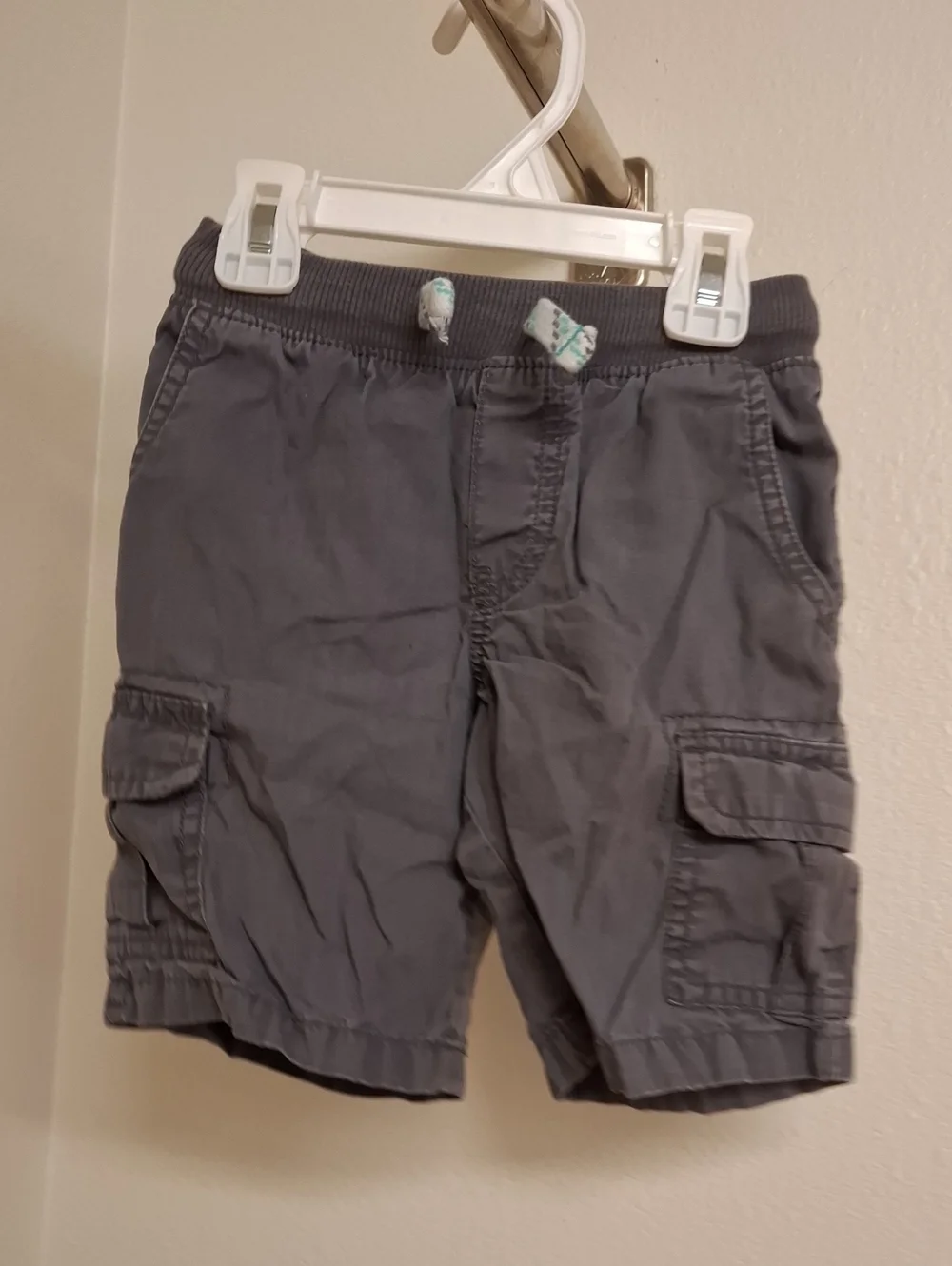 Carter's Dark Gray Cargo Shorts with Drawstring